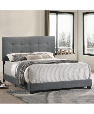 Addyson Queen UPH Bed in Addyson Gunmetal Fabric
