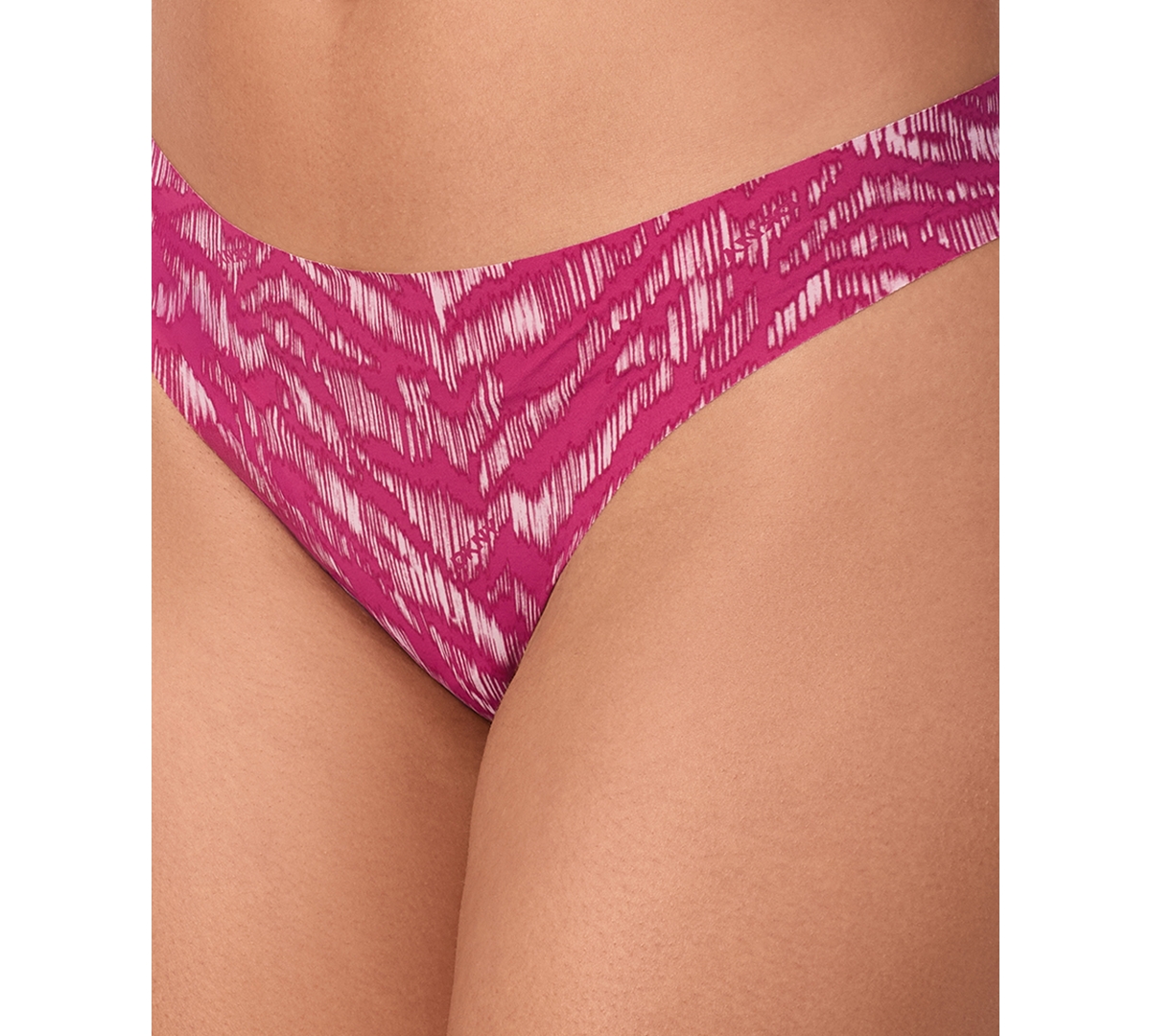 Dkny Litewear Cut Anywear Logo Thong Underwear-dk5026 In Pink