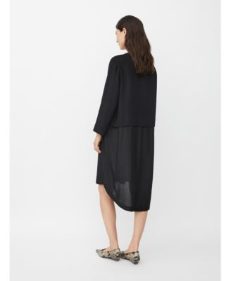 Women's MaNonah 3/4 Sleeve Layered Midi Dress