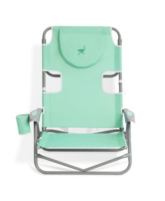 On-Your-Back Outdoor Reclining Beach Lounge Pool Camping Chair, Teal