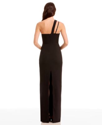 Women's Asymmetrical Neck Sheath Gown