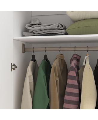 8-Door 3-Drawer Bedroom Armoire with Adjustable Shelves,Hidden Storage Compartments,Wardrobe