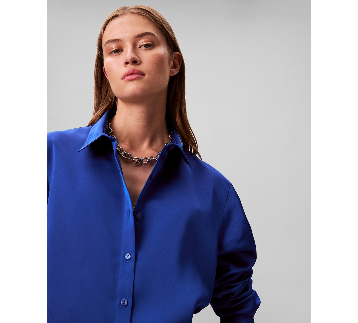 Calvin Klein Women's Classic Button Down Shirt