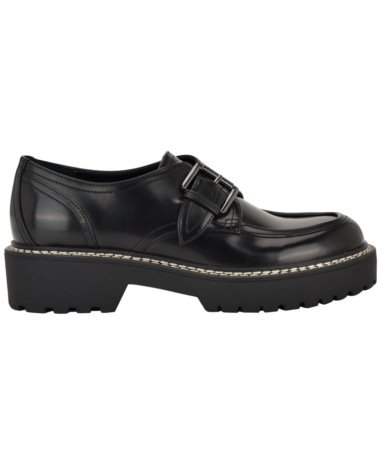 Женские туфли Calvin Klein Saundee Buckle Lug Sole, цвет: Чёрный — фото 2