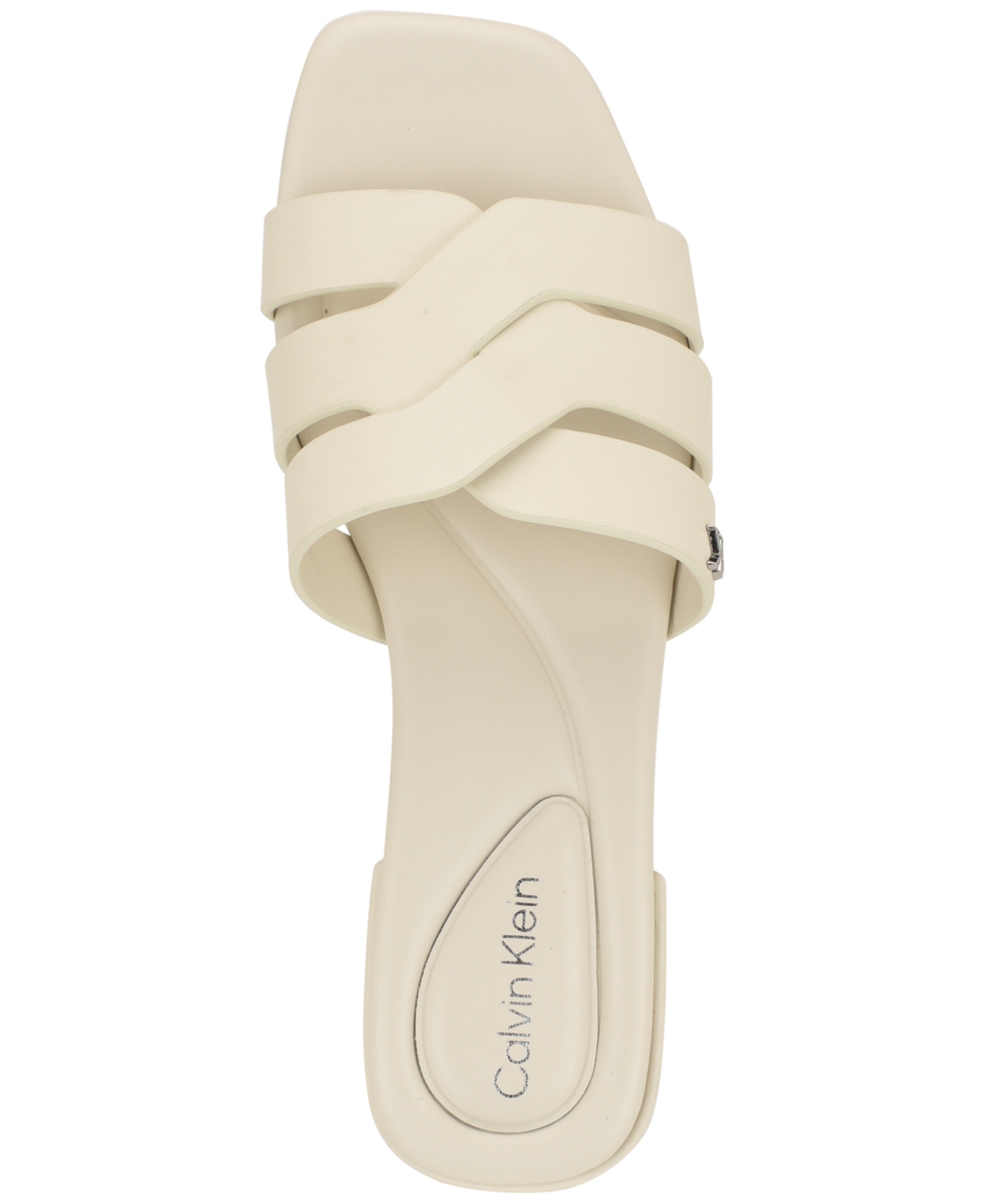 Calvin Klein Tisha Slide Sandal In White