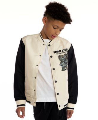 Boys' 5-20 Astro Varsity Long-Sleeve Bomber Jacket