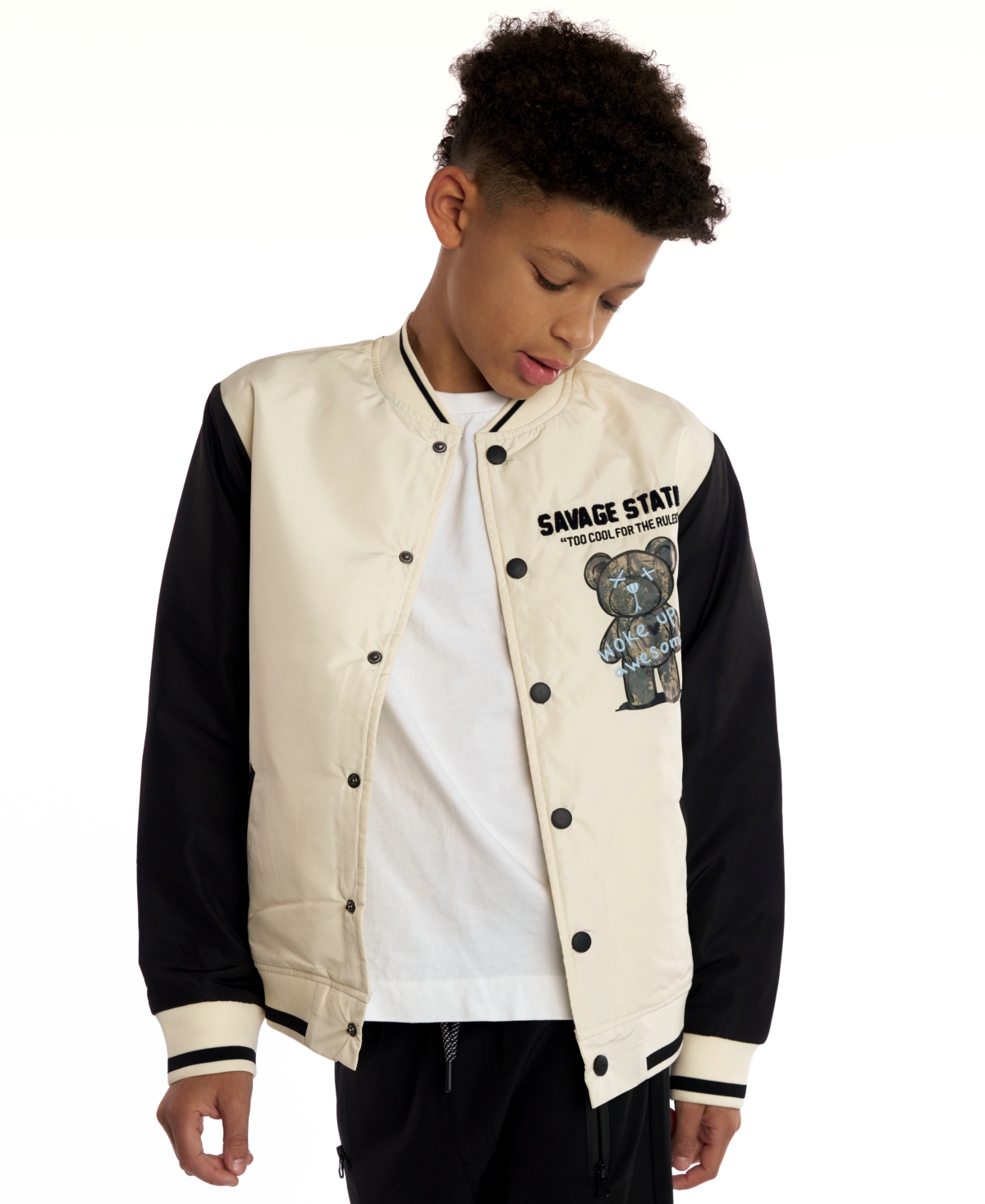 Sovereign Code Boys 5-20 Astro Varsity Long Sleeves Bomber Jacket