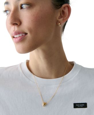 Cubic Zirconia Happy Fry-Day Pendant Necklace