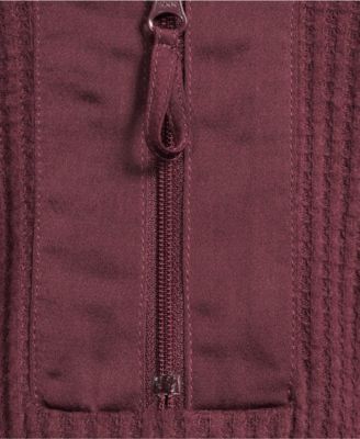 Women's Long Sleeve Waffle Quarter Zip Pullover