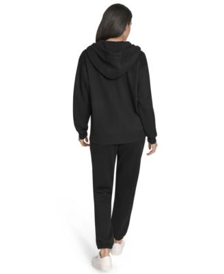 Women's Fleece Logo Tape Hoodie Jacket