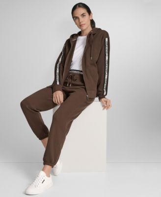 Women's Fleece Logo Tape Hoodie Jacket