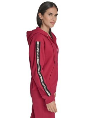 Women's Fleece Logo Tape Hoodie Jacket