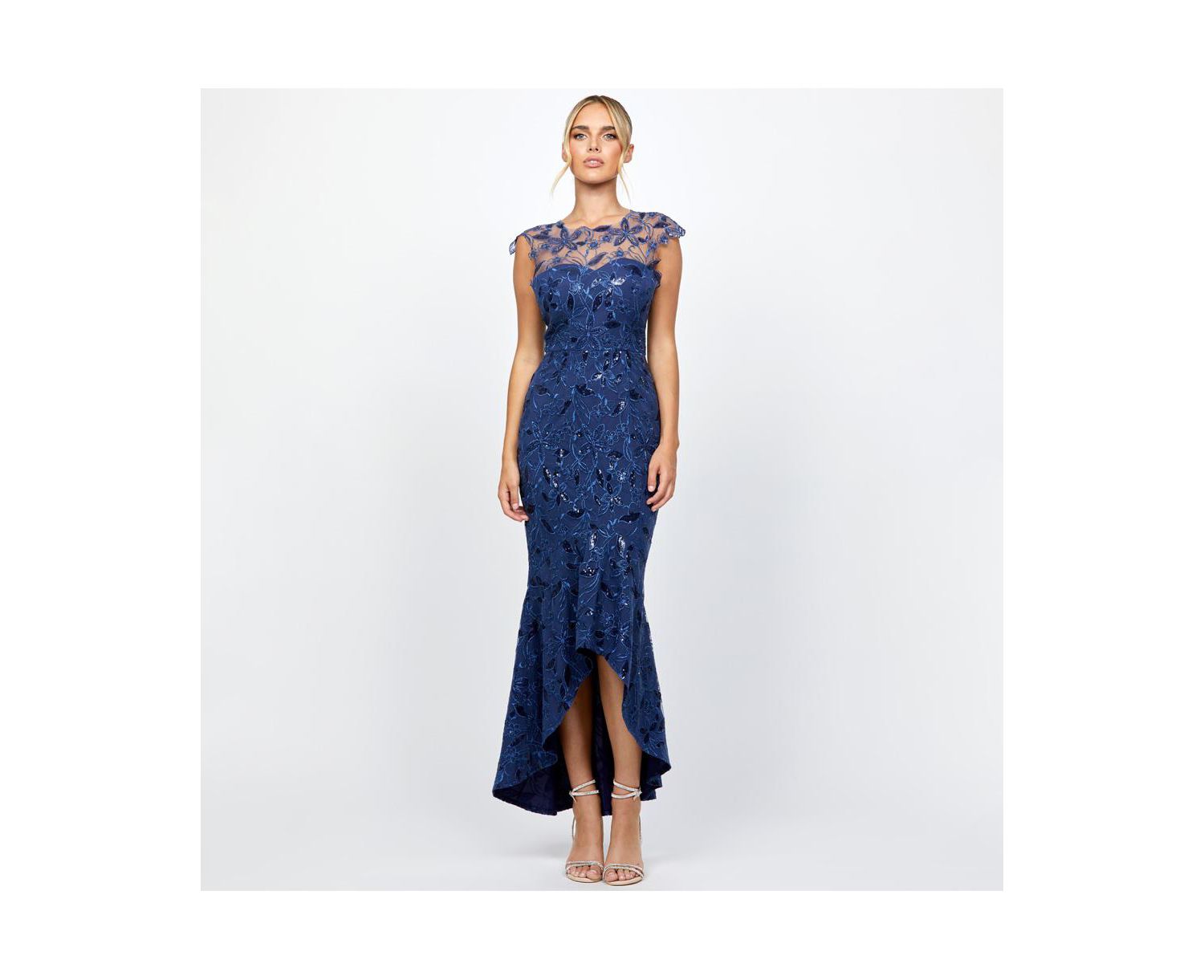 Women's Phoebe Cap Sleeve Hi Lo Dress