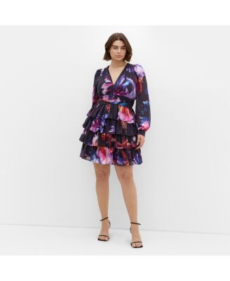 Plus Size Kailey Print Mini Dress