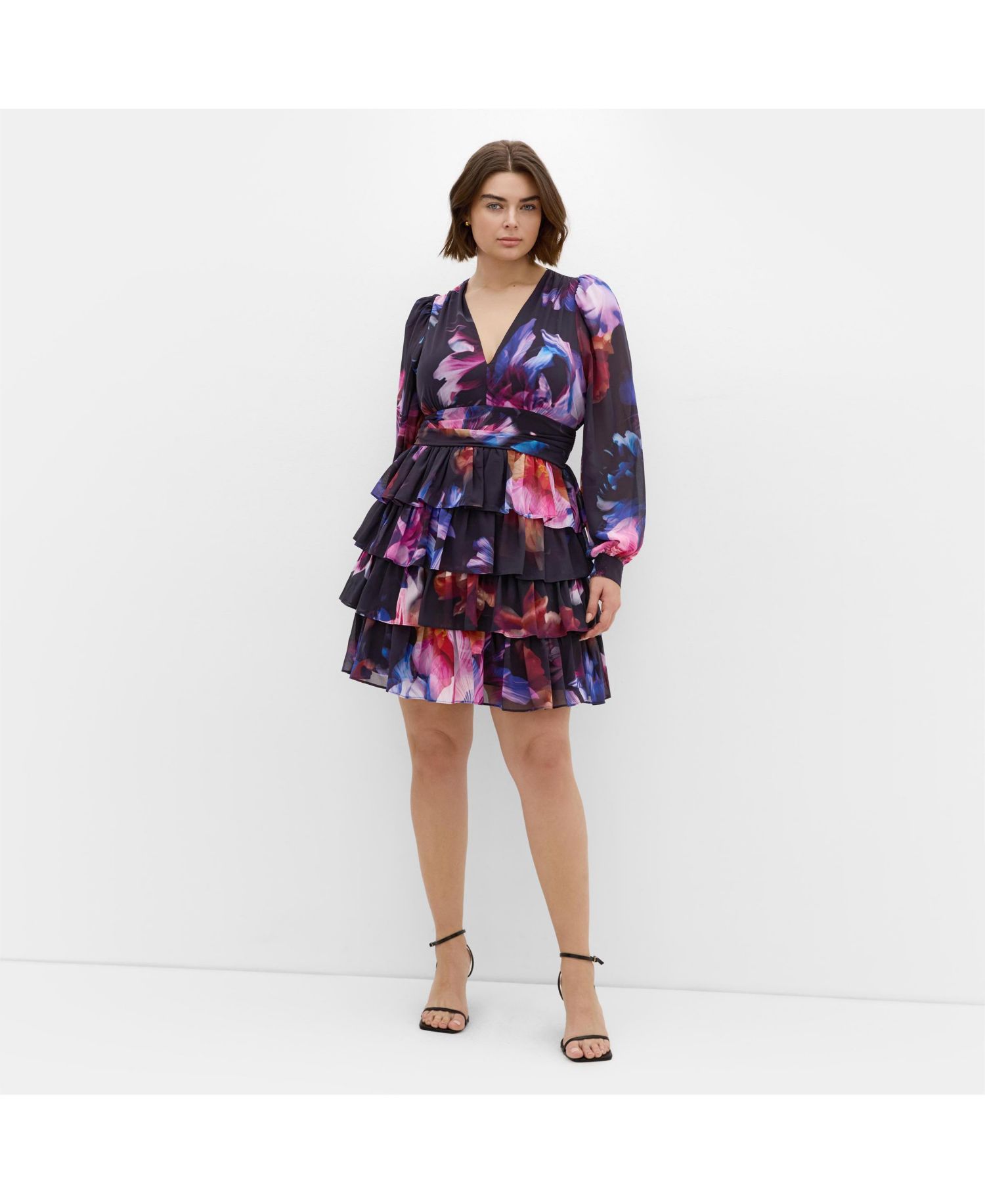 Plus Size Kailey Print Mini Dress