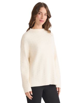 Women's Funnel Mock Neck Heatset Sweater