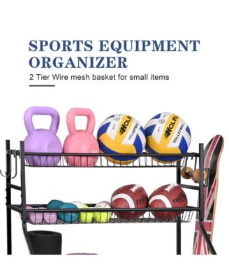 Sports Equipment Garage Organizer,Garage Ball Storage for Sports Gear and Toys