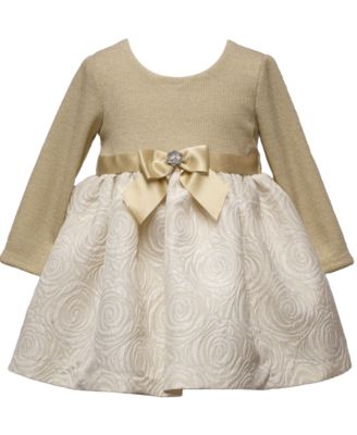 Bonnie Baby - Baby Girls 2-Piece Long-Sleeve Ballerina Dress Set