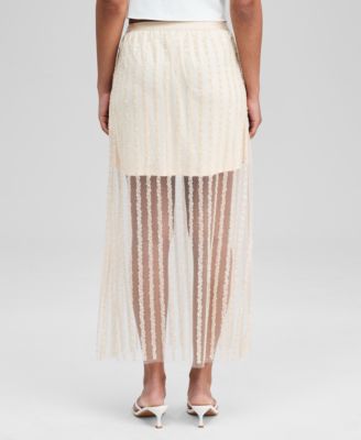 Women's Sequin-Stripe Maxi Skirt, Macy's Exclusive
