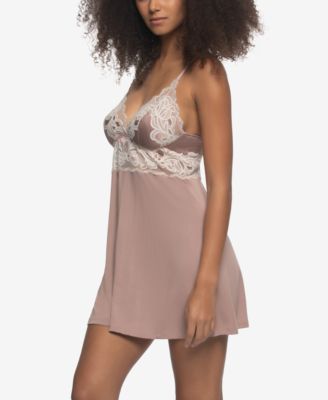 Women's Regular Amelie Jersey Vintage Lace Chemise Sleepwear