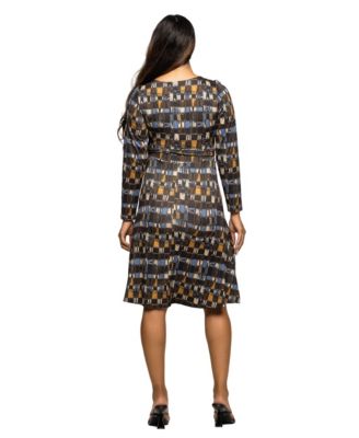 Women's Maternity Long Sleeve Wrap Dress