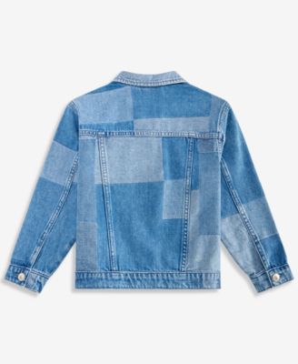 Girls 5-20 Cotton Patchwork Denim Trucker Jacket, Macy's Exclusive