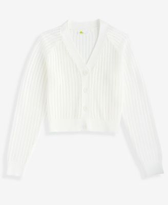 Girls 5-20  V-Neck Button Cardigan, Exclusively at Macy's