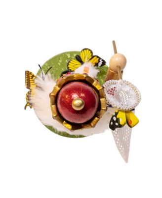 12" Wind-Up Musical Butterfly Catcher Nutcracker