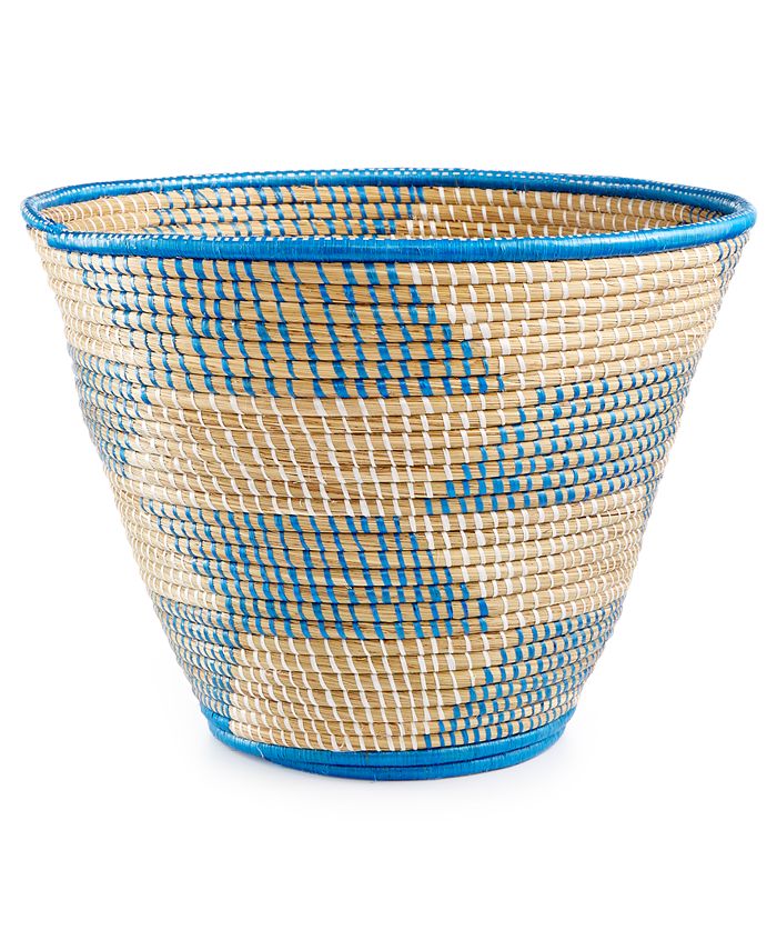 Rwanda Raffia and Sweet Grass Magazine Basket Macy's
