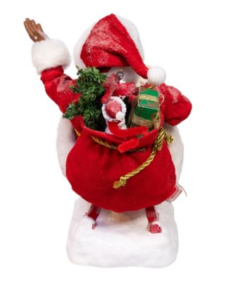 8.5" Fabrich&eacute; Santa on Sled