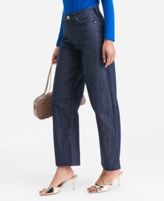 Women's High-Rise Barrel-Leg Jeans