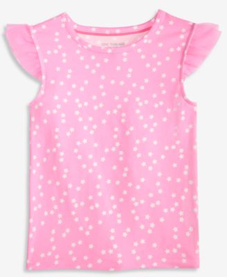 Girls 5-20 Star-Print Ruffled Top, Macy's Exclusive