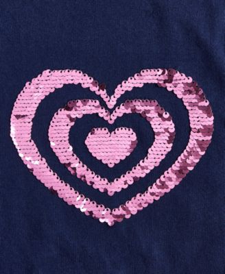 Girls 5-20 Sequined Heart T-Shirt, Macy's Exclusive