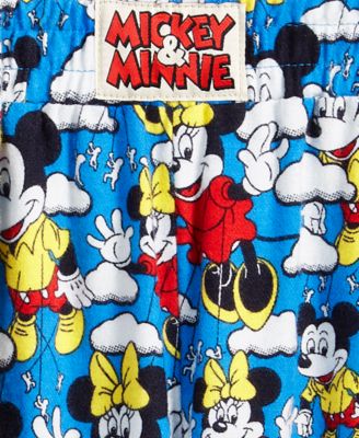 Men's Mickey Mouse & Minnie Mouse Parade Balloon Flannel Pajamas Set, Macy's Exclusive