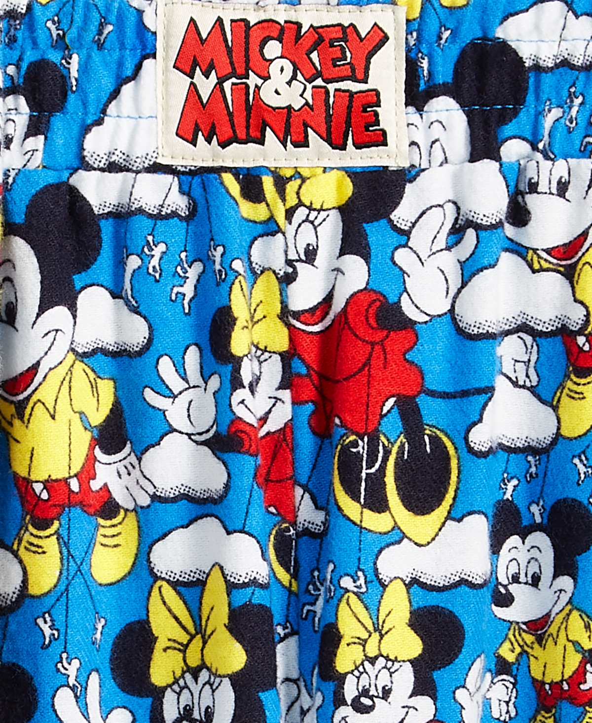 Disney | Macy's Men's Mickey Mouse & Minnie Flannel Pajamas Set, Exclusive