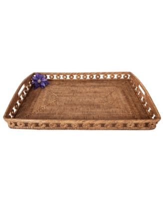 Artifacts Trading Company Rattan Rectangle Tray – Inna Design with High ...