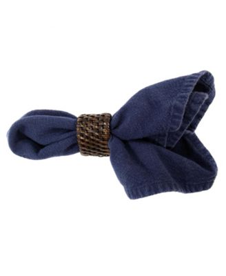 Artifacts Trading Company Rattan 6-Piece Oval Napkin Ring Set