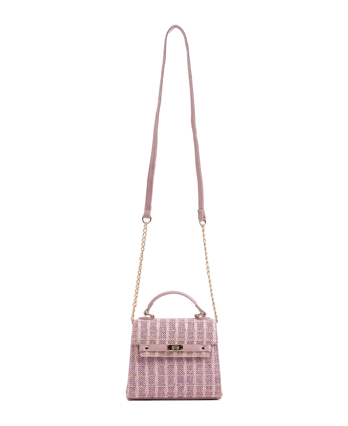 Like Dreams Neo Straw Crossbody In Pink