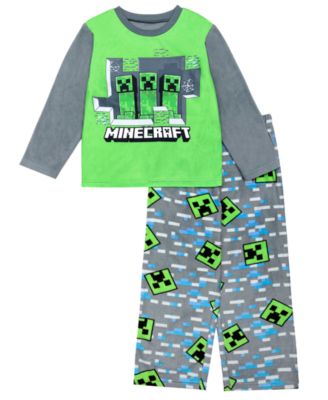 Minecraft - Boys 6-12 2-Piece Print T-Shirt and Pants Pajama Set