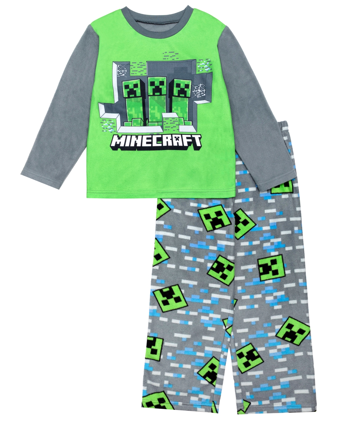Minecraft Boys 6-12 2-piece Print T-shirt And Pants Pajama Set In Multi