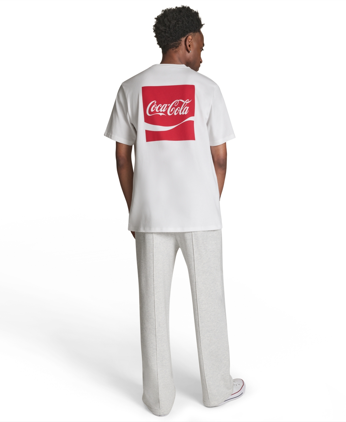 Converse Men's Coca Cola Logo Pull-On T-Shirt