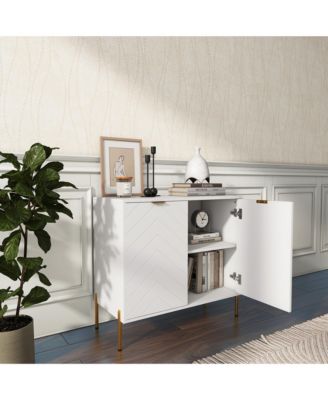 2-Door Accent Cabinet Storage Cabinet