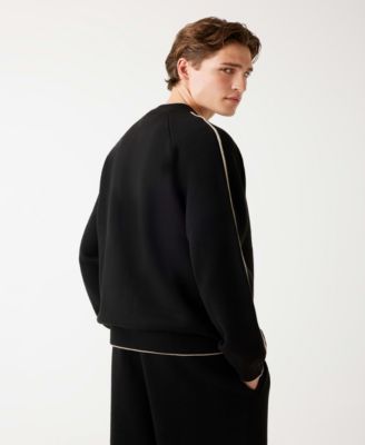 Men's Yaki Zipped Bomber Style Collar Sweatshirt