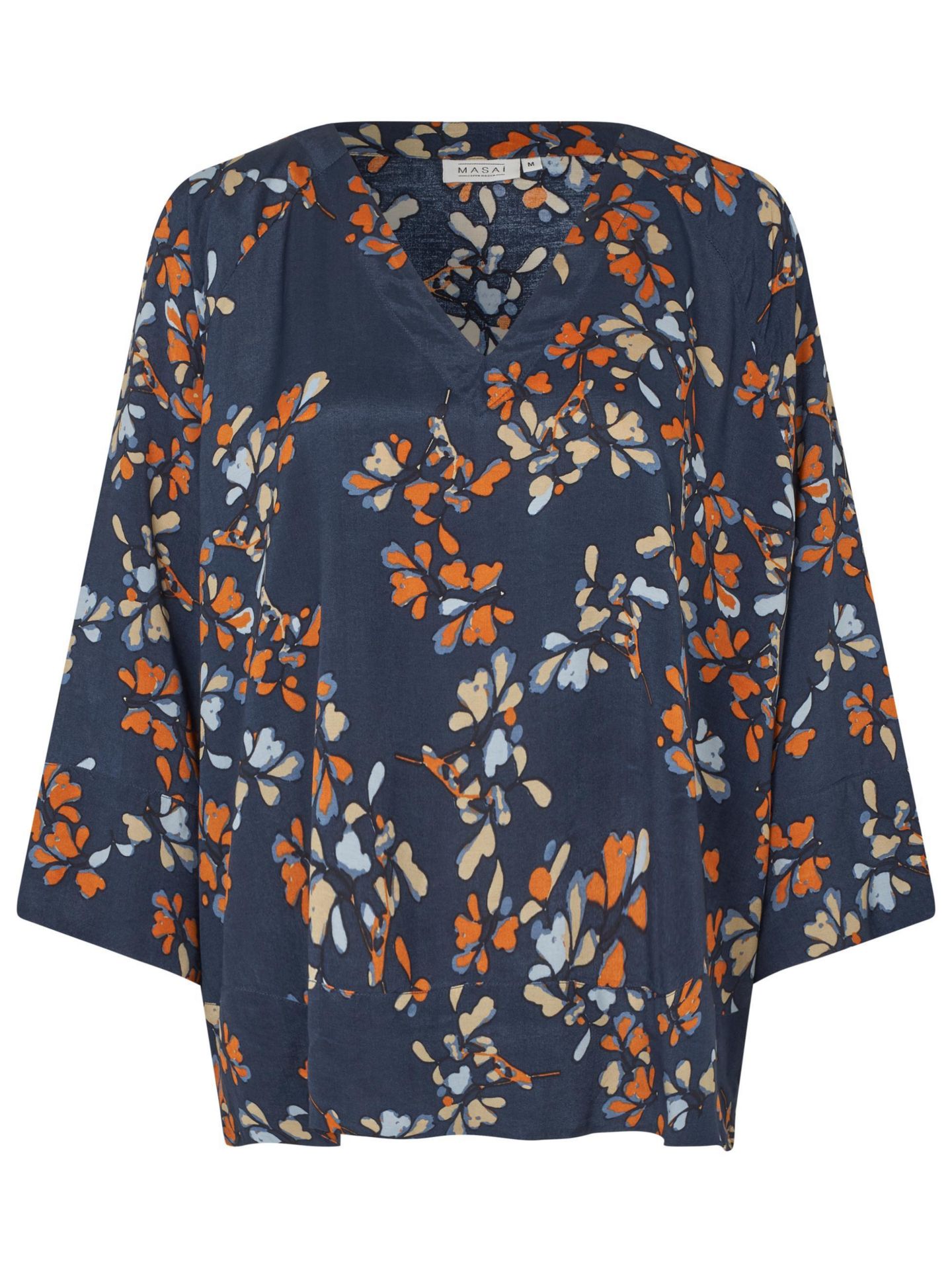 Женский топ Masai Copenhagen MaBenika V-Neck 3/4 Sleeve, цвет: Autumnal — фото 7