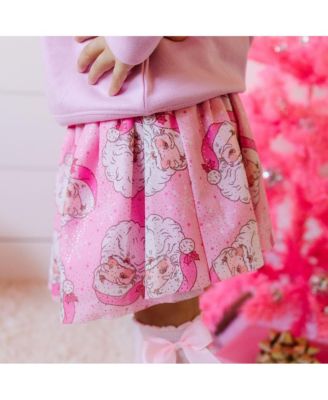 Baby Girls Retro Santa Christmas Tutu Skirt