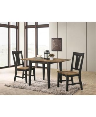 50 in Drop Leaf Table in Brushed Brown & Pecan