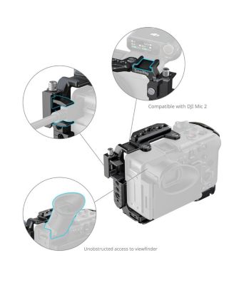 Advanced Camera Cage Kit with Battery Plate for Sony FX2, Black