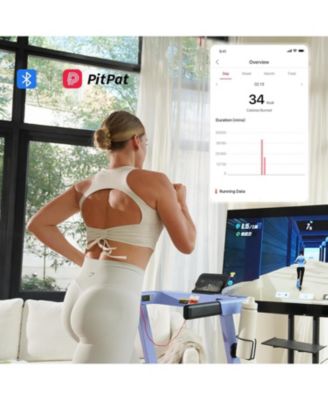 Superun Foldable Treadmill for Home: Features a 3.5 HP motor, 5% incline, and 350 lbs capacity. Compact, app-controlled design ideal for space-saving