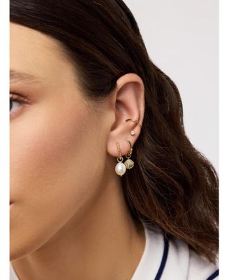 Gold Huggie Earrings - Twist Huggie Hoops