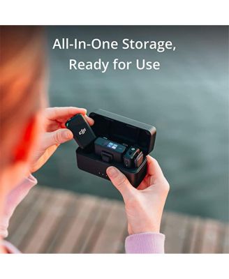 Mic (2 TX + 1 RX + Charging Case), Wireless Lavalier Microphone, 820 ft.)Range, 15hr Battery, Wireless Microphone for PC, iPhone, Android